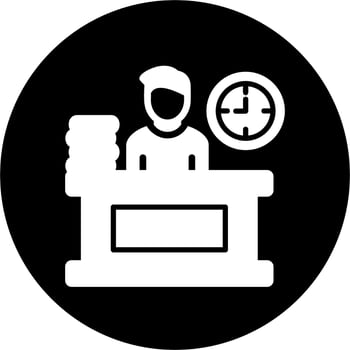 Part Time Vector Icon
