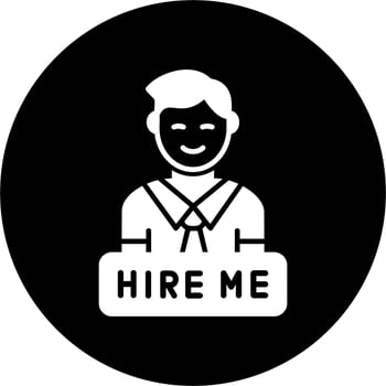 Hire Me Vector Icon