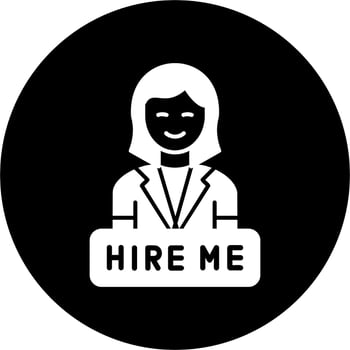 Hire Me Vector Icon