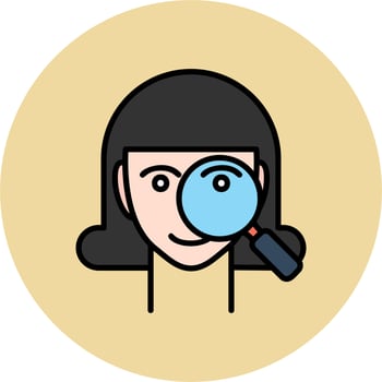 Magnifying Glass Vector Icon