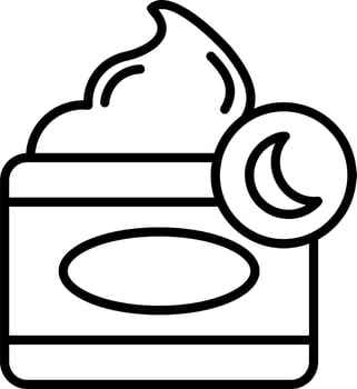 Night Cream Vector Icon