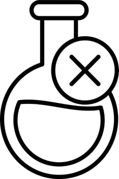 No Chemical Vector Icon