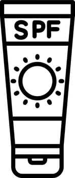 Sunscreen Vector Icon