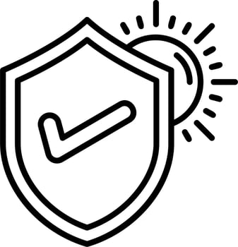 Sun Protection Vector Icon