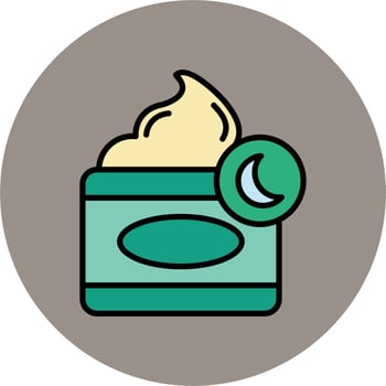 Night Cream Vector Icon