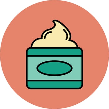 Cream Vector Icon