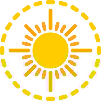 Sun Vector Icon