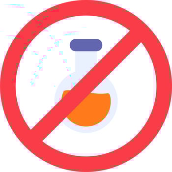 No Chemical Vector Icon