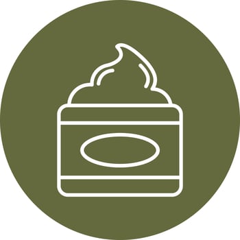 Cream Vector Icon