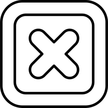 Close Vector Icon