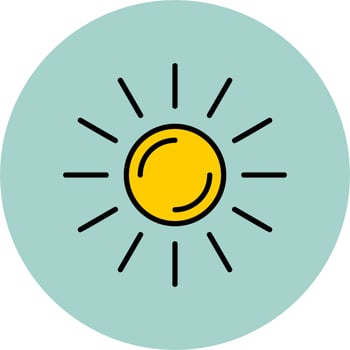 Sun Vector Icon