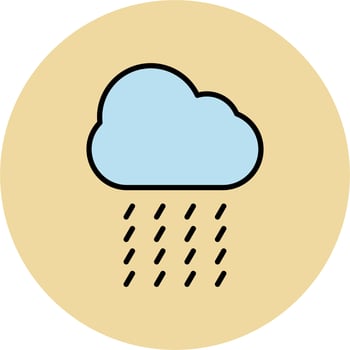Rain Vector Icon
