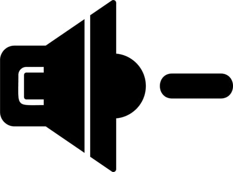 Volume Down Vector Icon