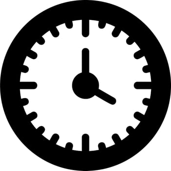 Clock Vector Icon