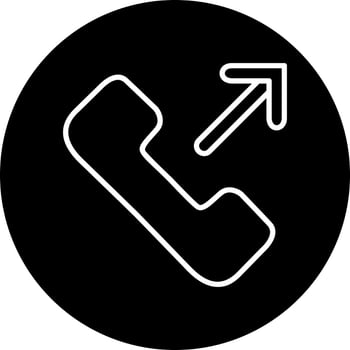 Outgoing Call Vector Icon
