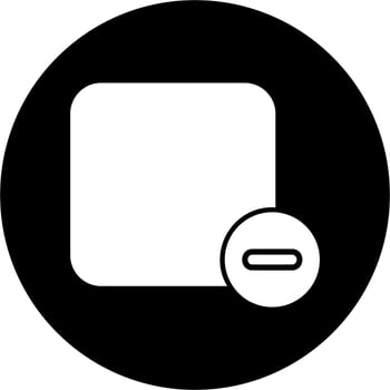 Substraction Vector Icon