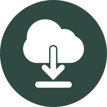 Cloud download Vector Icon