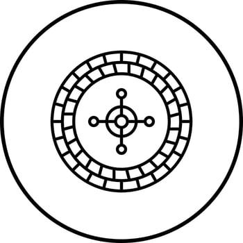 Roulette Vector Icon