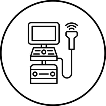 Ultrasound Machine Vector Icon