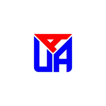 AUA letter logo creative design with vector graphic, AUA simple and modern logo.