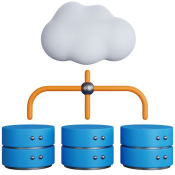3D Illustration Cloud Database png
