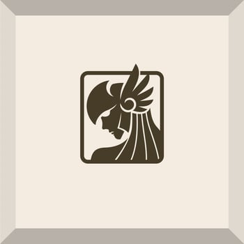 simple valkyrie logo vector