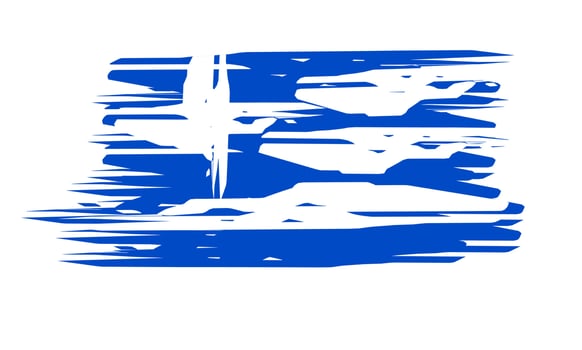 Greece flag design illustration, simple design with elegant concept vector