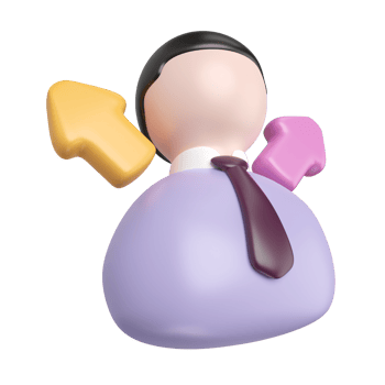 Decision 3D Illustration Icon png