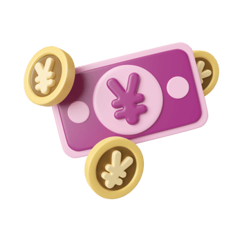 Yen Money 3D Illustration Icon png