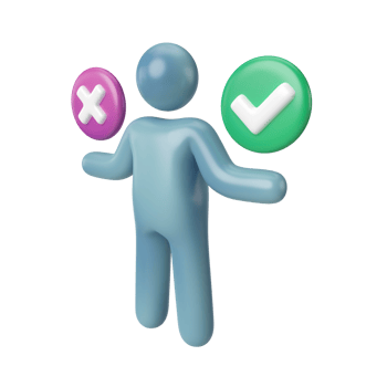 Decision 3D Illustration Icon png
