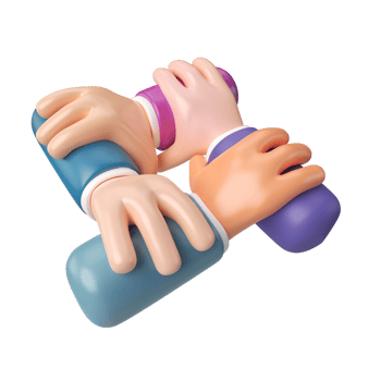 Teamwork 3D Illustration Icon png