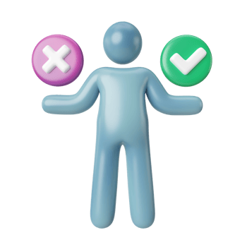 Decision 3D Illustration Icon png