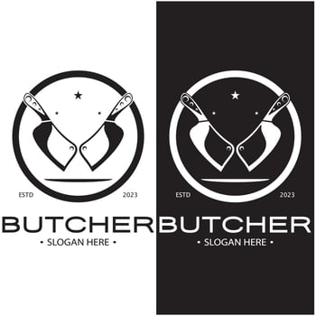 butcher knife vintage logo illustration,chef knife logo template,for business,badges,restaurants,abattoirs,butcher shops,cafes,brands,and knife shops.With modern simple minimalist vector concept.