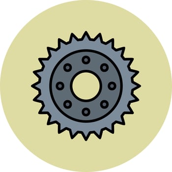 Sprocket Vector Icon