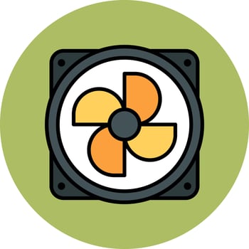 Cooling Fan Vector Icon