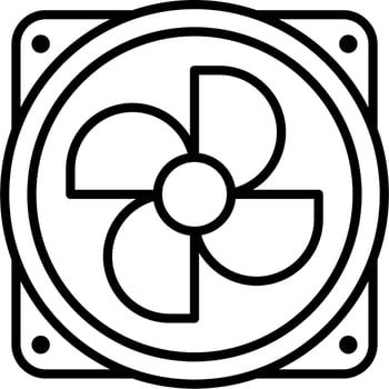 Cooling Fan Vector Icon