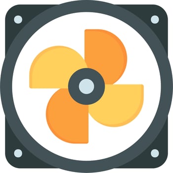 Cooling Fan Vector Icon