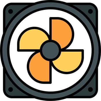 Cooling Fan Vector Icon