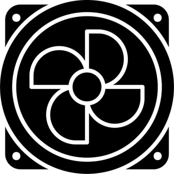 Cooling Fan Vector Icon
