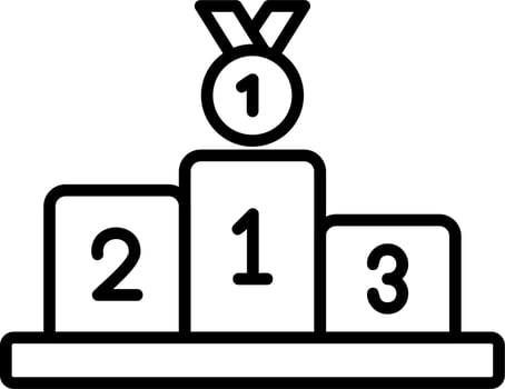 Podium Vector Icon