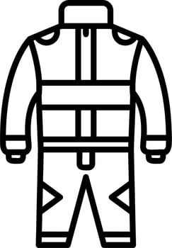 Race Suit Vector Icon