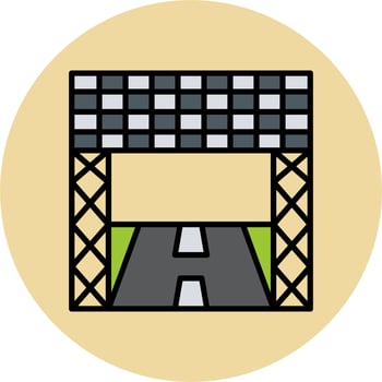Racetrack Vector Icon