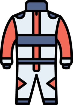 Race Suit Vector Icon