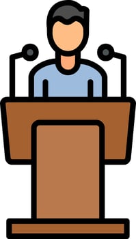 Press Conference Vector Icon