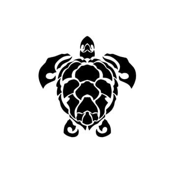 illustration vector graphic of symbol turtle tribal design