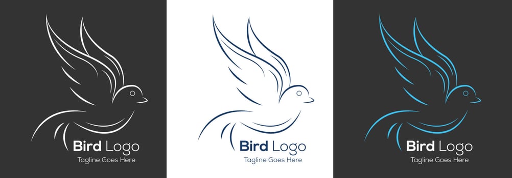 Unique Bird Logo Template design vector