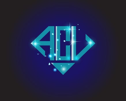 ACV letter logo creative design. ACV unique design. vector