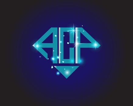 ACP letter logo creative design. ACP unique design. vector