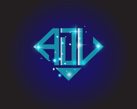 ADU letter logo creative design. ADU unique design. vector