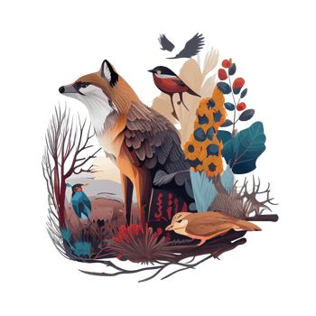 Discover the Beauty of Wildlife Illustration with High-Quality PNG Images